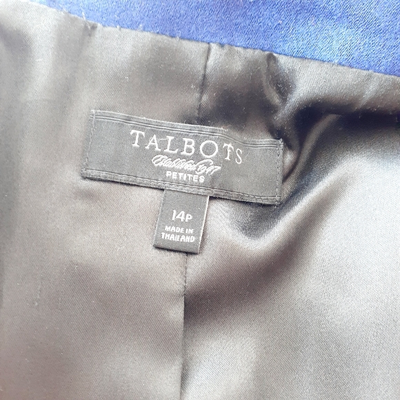 TALBOTS Blue Wool Blazer - Picture 4 of 5